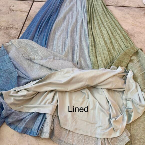 BCBGMAXAZRIA Women's One Shoulder Multi Color Gown Dress size Small Prom Formal - Picture 11 of 16